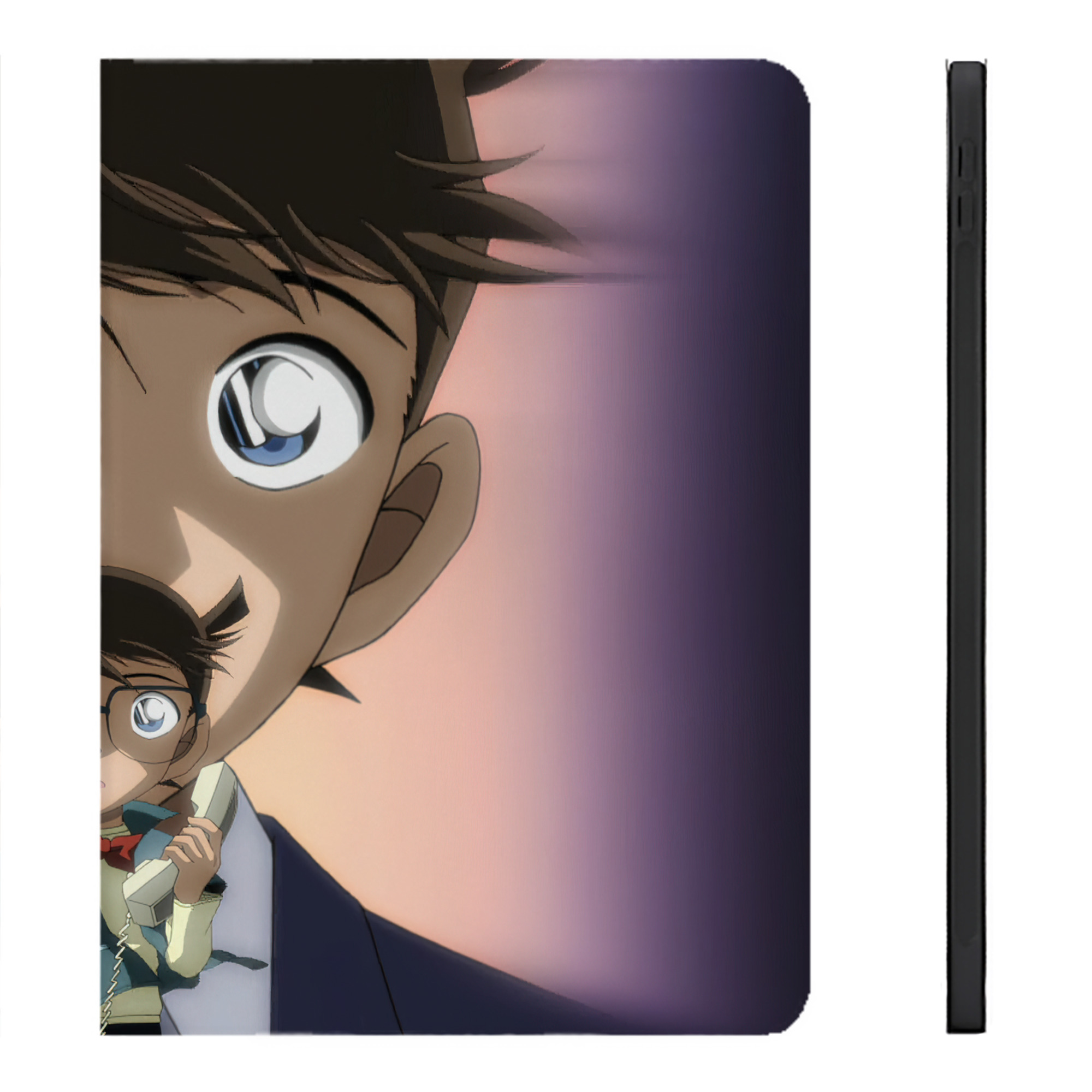 （画像用） 名探偵コナン Detective Conan IPadケース ペンホルダー付き ブックスタイルデザイン